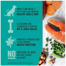 Alimento seco para perros Member's Mark sin cereales, con salmón y batata, 30 libras.