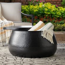 Member's Mark Hammered Metal Black Coffee Table with Hidden Storage