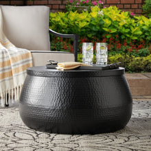 Member's Mark Hammered Metal Black Coffee Table with Hidden Storage