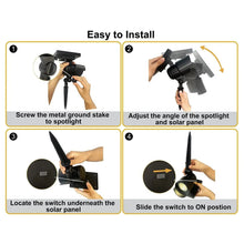 Member's Mark Matte Black LED Solar Spot Lights, 2-pack