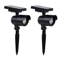 Member_sMarkMatteBlackLEDSolarSpotLights_2-pack - USA Mega Market