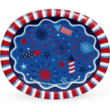 Member's Mark Patriotic Oval Paper Plates, 10" x 12", 50 ct.
