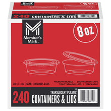 Member's Mark Plastic Deli Containers with Lids 8 oz., 240 ct.