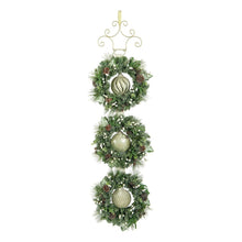 Member's Mark Pre-Lit 3 Wreath Flocked Door Hanger