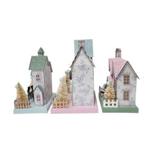 Member's Mark Pre-Lit Paper Houses, Set of 3