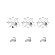 Estacas de césped Member's Mark con forma de telaraña preiluminadas, juego de 3 