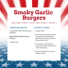 Member's Mark Smoky Garlic Burger Seasoning, 8.6 oz.