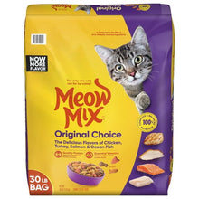 Alimento seco para gatos Meow Mix Original Choice, bolsa de 13,6 kg (30 lb).