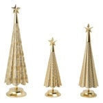 Metal Inspired Holiday Trees, Set of 3