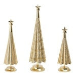 Metal Inspired Holiday Trees, Set of 3