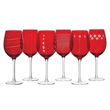 Mikasa Cheers Ruby Wine Glasses, Set of 6