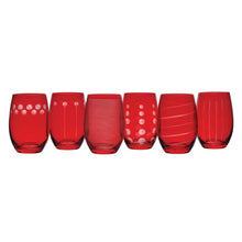 MikasaCheersStemlessRubyWineGlasses_Setof66 - USA Mega Market