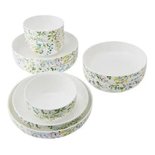MikasaTivoliGardenBoneChina9-pieceBowlSet6 - USA Mega Market