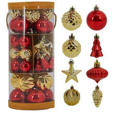MiluhomeGoldRedChristmasOrnamentsShatterproofGlitter-_1 - USA Mega Market