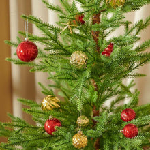 MiluhomeGoldRedChristmasOrnamentsShatterproofGlitter3-_3 - USA Mega Market