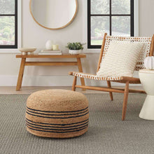Mina Victory Jute Pouf