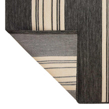 MineralSpringsOutdoorAreaRugHuntingtonStripe-Black-Ivory1-_4 - USA Mega Market