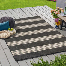 MineralSpringsOutdoorAreaRugHuntingtonStripe-Black-Ivory4-_1 - USA Mega Market