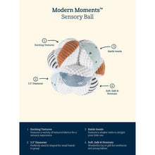 Modern Moments by Gerber Baby Boy or Girl Unisex Plush Developmental Sensory Ball, Pink Roses