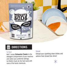 Molly's Suds Dish Detergent Powder, Unscented, 120 Loads, 79 oz.