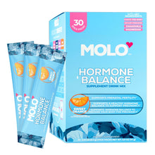 Molo Hormonal Balance Supplement Drink Mix, Mood Support and Cycle Regulation, Sweet Orange, 30 pack