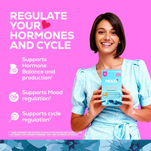 Molo Hormonal Balance Supplement Drink Mix, Mood Support and Cycle Regulation, Sweet Orange, 30 pack
