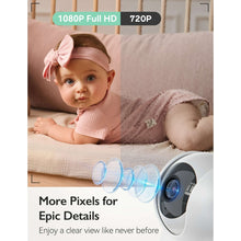 Momcozy BM03 Video Baby Monitor, 5.5" 1080P Full HD with Camera, Non-WiFi, Infrared Night Vision, Long-Range, Local Storage