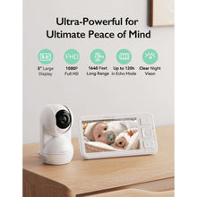 Momcozy BM03 Video Baby Monitor, 5.5" 1080P Full HD with Camera, Non-WiFi, Infrared Night Vision, Long-Range, Local Storage