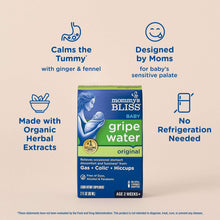 Mommy's Bliss Gripe Water Original, Relieves Stomach and Gas Discomfort, 2 fl oz