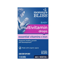Mommy's Bliss Baby Multivitamin and Iron Dietary Supplement, Grape Flavor, 30 ml