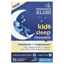 Mommy_sBliss_KidsSleepChewable_Melatonin_Magnesium_3Yrs_NaturalGrape_35ChewableTablets - USA Mega Market