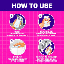 Mr. Clean Magic Eraser Shower & Tub Sponge, Lavender, 12 ct.