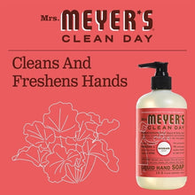 Mrs. Meyer's Clean Day Liquid Hand Soap, Rhubarb Scent, 12.5 Ounce Bottle ( PACK  OF 4 )