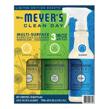 Mrs. Meyers Multi-Surface Cleaner Limited Edition Summer Scents, Dandelion, Fresh Cut Grass, Blueberry, 16 fl oz, 3pk