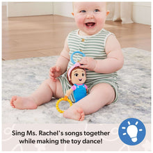 Ms. Rachel Official Sensory Take-Along Plush Toy with Baby Rattle & Clip