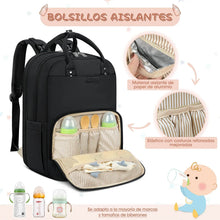 Multi-Function Waterproof Diaper Bag Backpack, 16 Pockets, Changing Pad, Anti-Theft Design, Unisex, Large (Black)