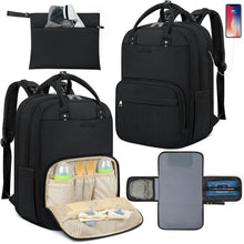 Multi-FunctionWaterproofDiaperBagBackpack_16Pockets_ChangingPad_Anti-TheftDesign_Unisex_Large_Black_8438fe90-acc3-46c9-b091-77e340aba955 - USA Mega Market