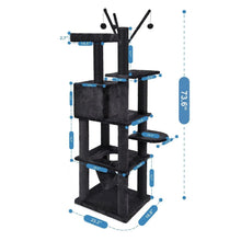 Multi-FunctionalCatTower_73.6in._DarkGrey7 - USA Mega Market