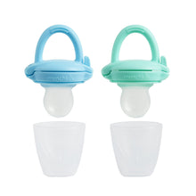 Munchkin® Silicone Infant Baby Food Feeder, Blue/Mint, Unisex, 2 Pack