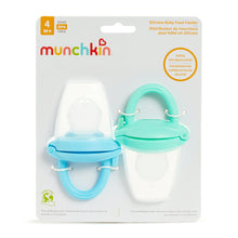 Munchkin® Silicone Infant Baby Food Feeder, Blue/Mint, Unisex, 2 Pack