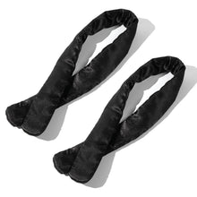 Diadema vegana de satén para maquillaje y cuidado de la piel NIGHT, paquete de 2.