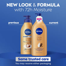 NIVEA Cocoa Butter Body Lotion for Dry Skin with Hyaluronic Acid, 72Hr Moisturizer, 20 fl oz