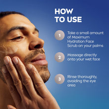(3 PACK ) NIVEA MEN Maximum Hydration Face Scrub with Provitamin B5 and Aloe Vera, 4.4 oz