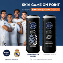 NIVEAMENRealMadridLimitedEditionDesignActiveClean3-in-1Men-sBodyWashwithCharcoal-VanillaBourbonS_5872_2 - USA Mega Market