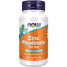 NOW-Supplements-Zinc-Picolinate-50-mg-Supports-Enzyme-Functions-Immune-Support-120-Veg-Capsules-_7823_1 - USA Mega Market