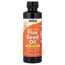NOWFoods_CertifiedOrganicFlaxSeedOil_12floz_355ml - USA Mega Market