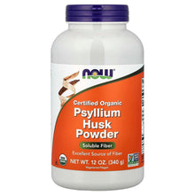 NOWFoods_CertifiedOrganicPsylliumHuskPowder_12oz_340g - USA Mega Market