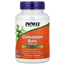 NOW Foods, Cinnamon Bark, Veg Capsules (0.6 g per Capsule)