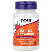 NOWFoods_D3_K2Chewables_90ChewablesTablets - USA Mega Market