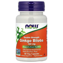 NOW Foods, Ginkgo Biloba With Eleuthero Root, Veg Capsules